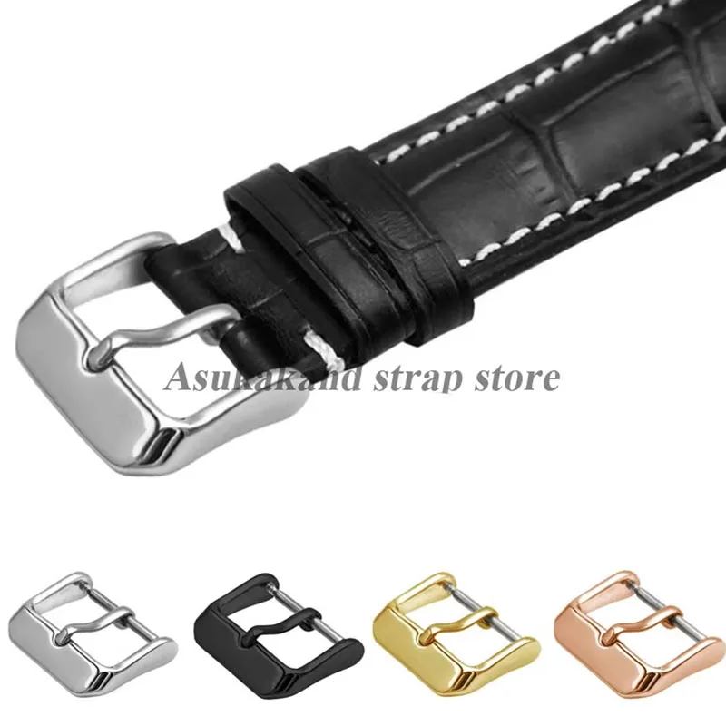 Пряжка для часов из нержавеющей стали, полированная поверхность, металлический ремешок для часов, застежка 12 мм, 14 мм, 16 мм, 18 мм, 20 мм, 22 мм, 24 мм, аксессуары для часов