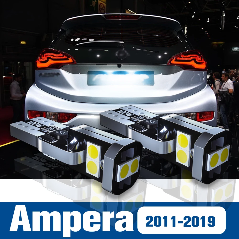 2pcs LED License Plate Light Lamp Accessories Canbus For Opel Ampera 2011 2012 2013 2014 2015 2016 2017 2018 2019