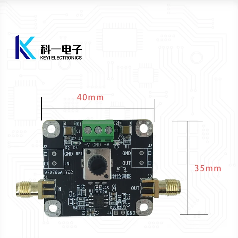 THS4001 Module High-frequency Operational Amplifier Module Voltage Feedback In-phase Amplifier Multiple Adjustable