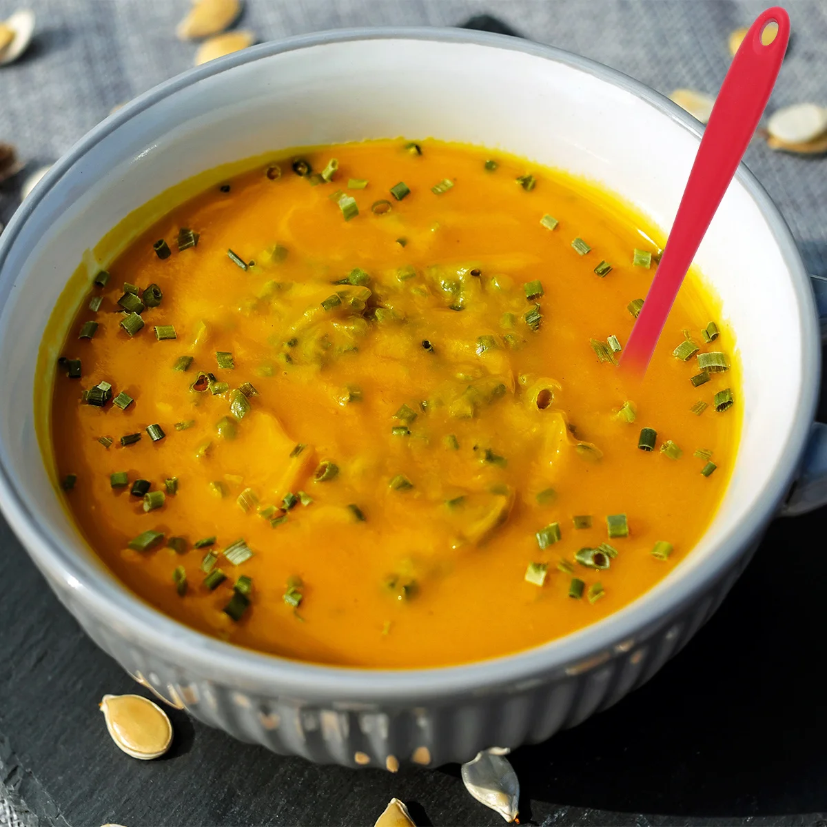 

4 шт., пищевые силиконовые ложки для супа, полупрозрачные термостойкие ковшины с антипригарным покрытием для кухни, столовой, гладкий безопасный дизайн