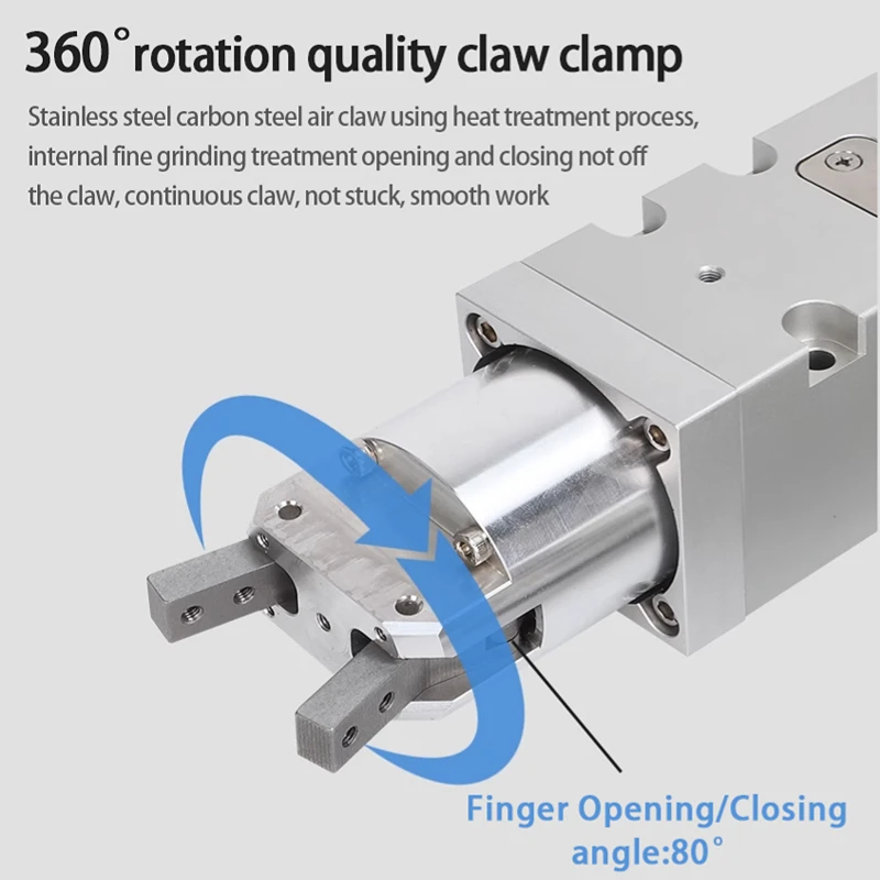 YCMRS3-32D PCMRS2-25D Filling Machine Screw Cap Three/Two Claw Screw Cap Cylinder, 360 Degrees Infinite Rotating Finger Air Claw