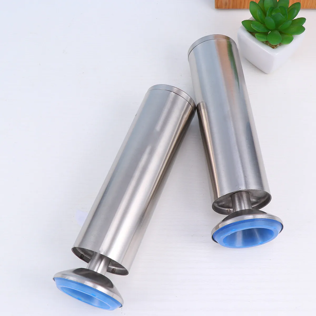 

4Pcs Stainless Steel Furniture Feet Adjustable Support Foot Type Anti-Slip Easy-Installing for Chair Cabinet Table Bookshelf
