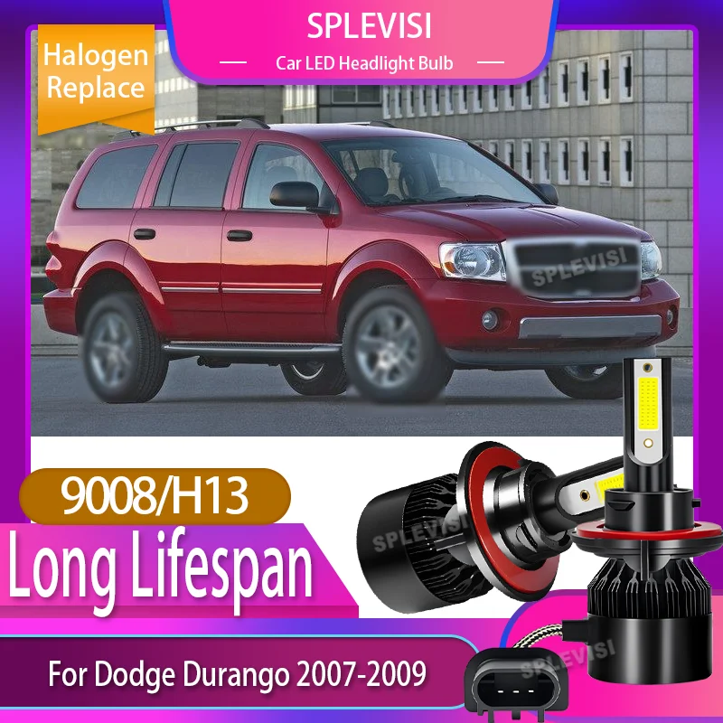 

Immediate Start Super White Headlight Light Bulb Car LED Lamp Healamp Waterproof 12v 60W 6000LM For Dodge Durango 2007 2008 2009