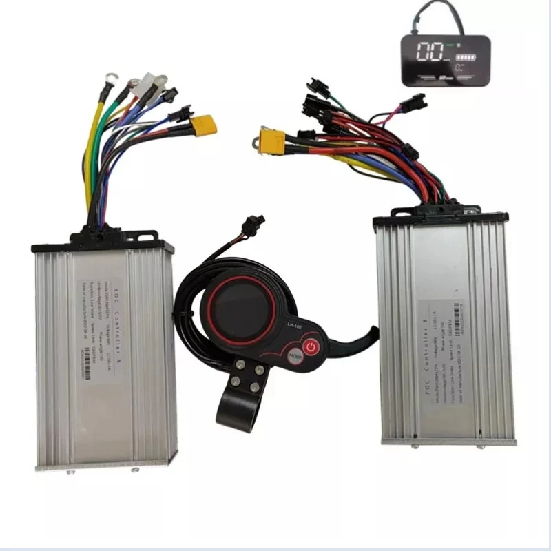 

Контроллер JB 72 В 50 А для двухмоторных электрических скутеров, дисплей акселератора 72 В QS-S4, дисплей, материнская плата, метр, большой экран