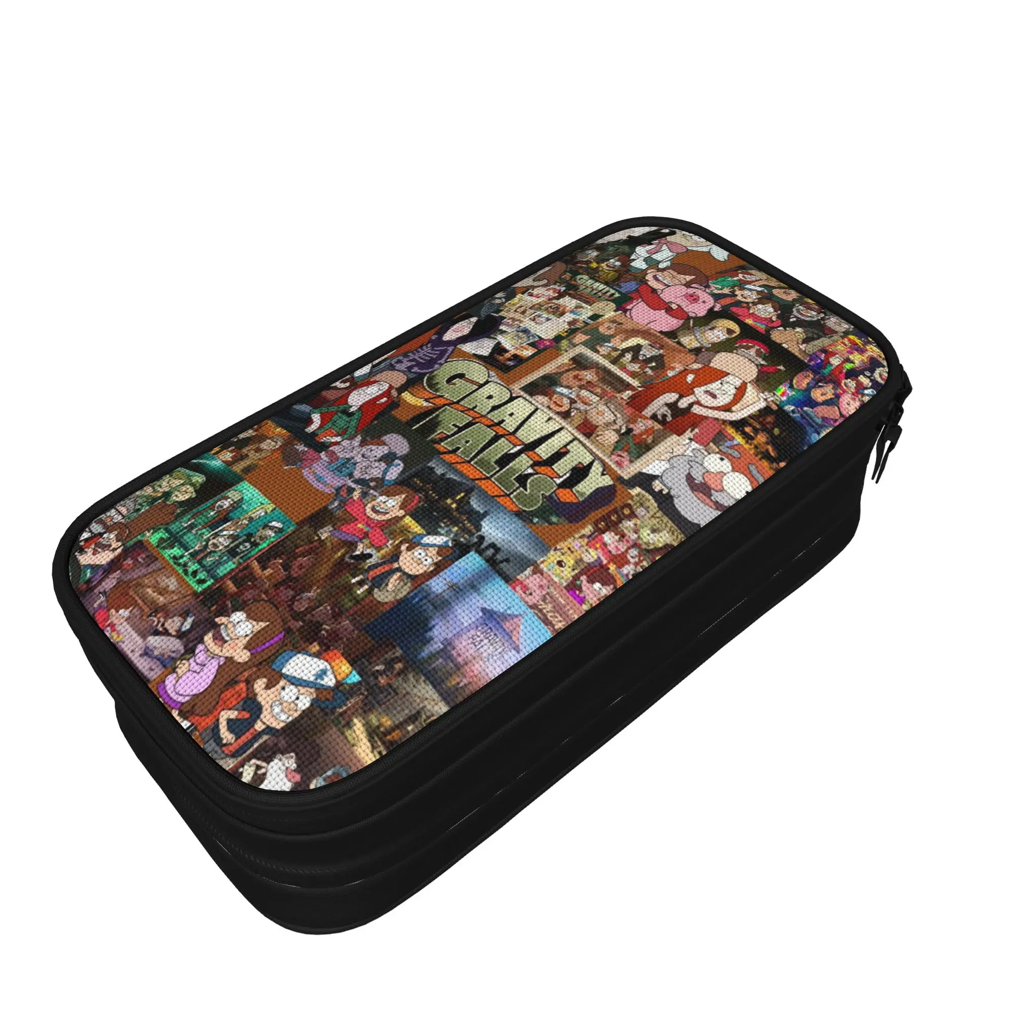 G-Gravity Falls Pencil Cases Creative   Pen Box Bags for Student Big Capacity School Supplies Gifts Pencilcases