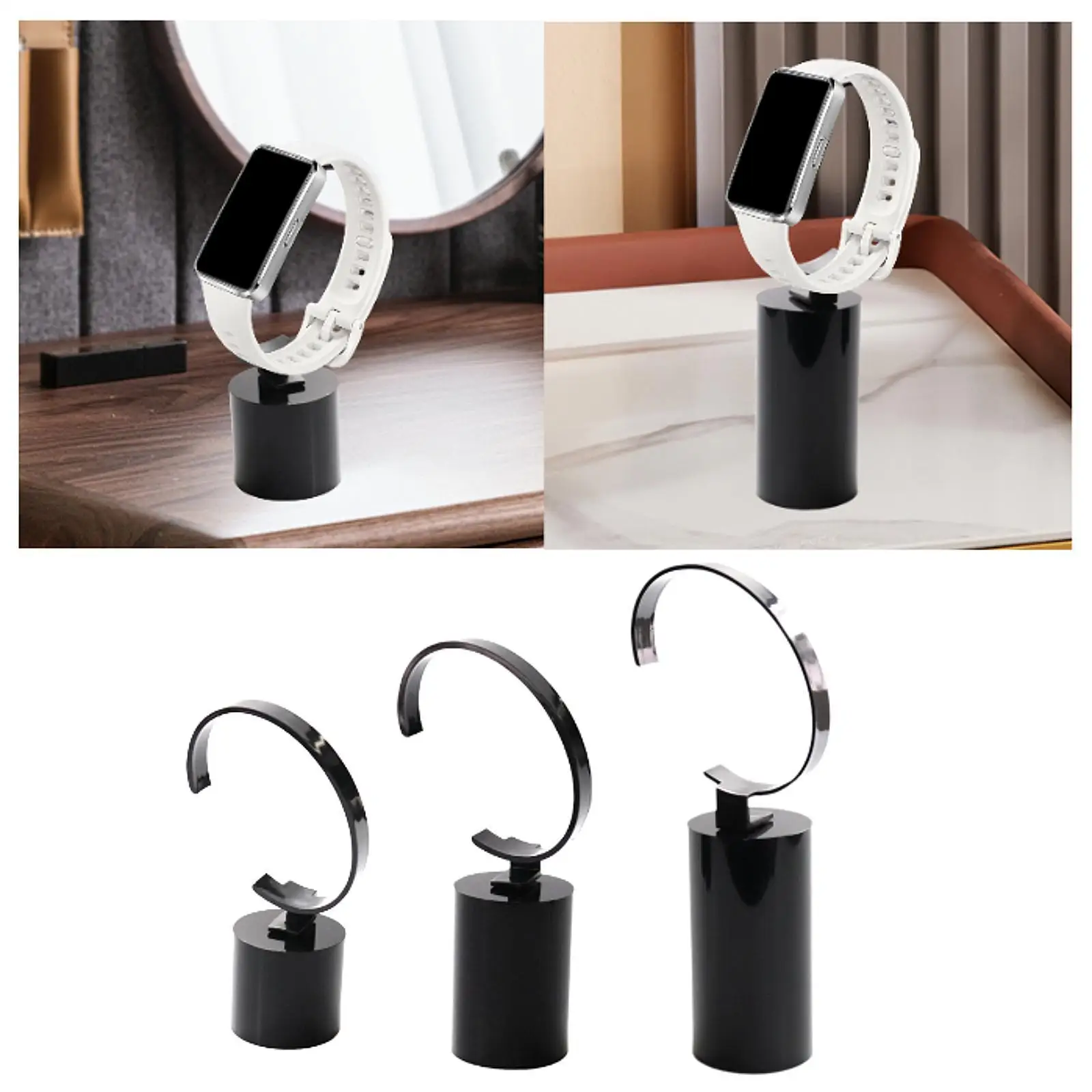 Watch Display Stand Multifunction C Shape Storage Single Wrist Watch Holder for Home Retail Sales Store Counter Sale Show