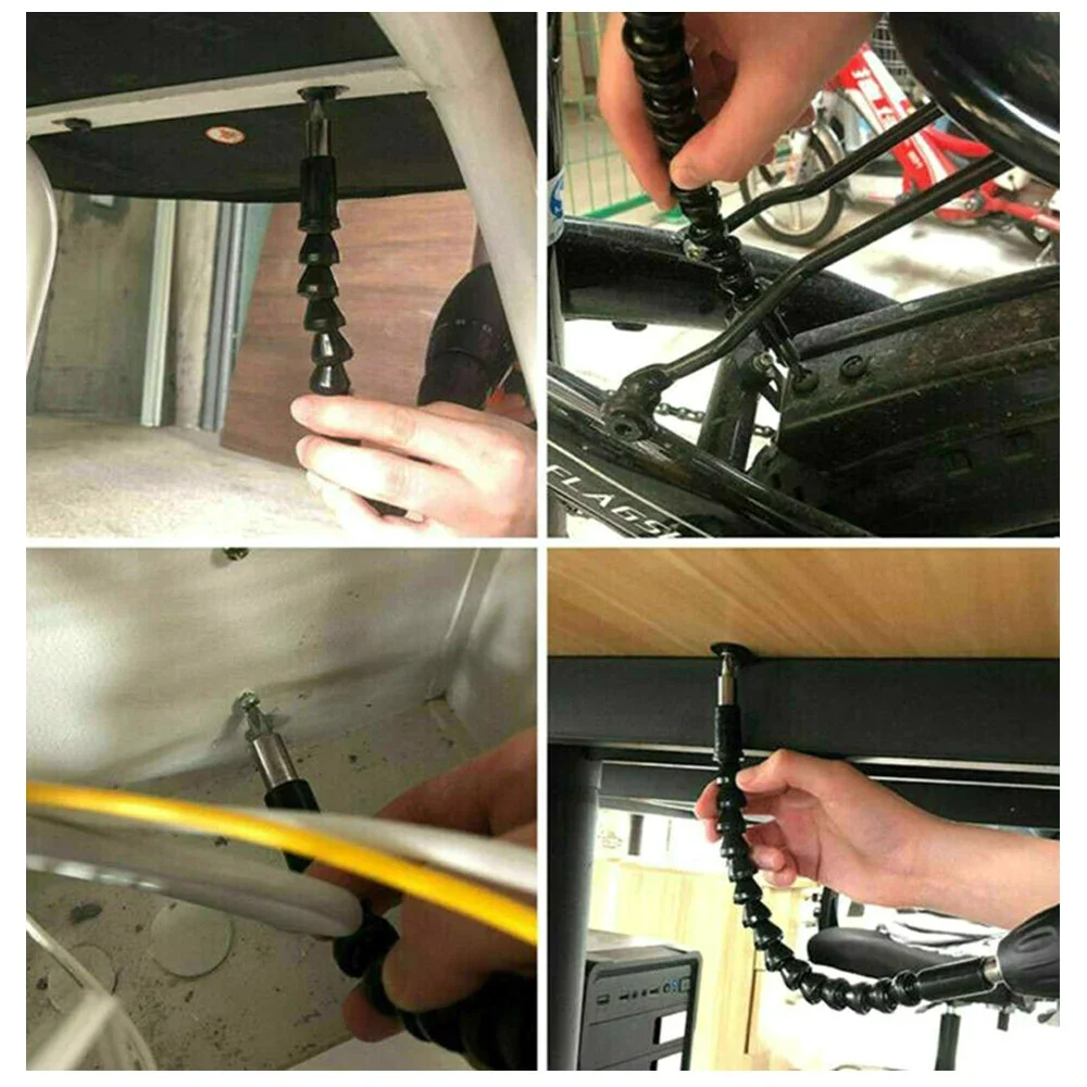 

295mm Flexible Shaft Hex Extension Screwdriver Drill Bits Holder Connect Link for Electric Drill Universal Soft Shaft Tool