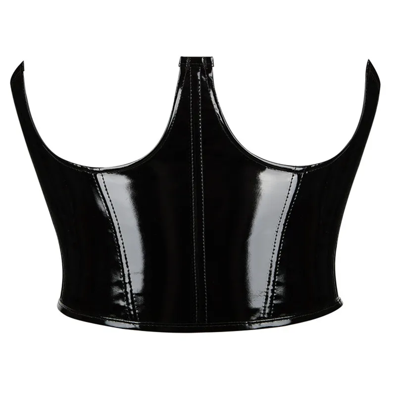 

Sexy Gothic Steampunk Corset Leather Corsets and Bustiers Top Underbust Corset PVC Corselet