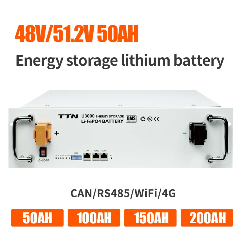 Zonne-Energie Opslag Lithium Ion Batterij 15kwh 48V 300ah Lifepo4 Batterij Pack Voor 5kw 10kw Omvormer Power Systeem