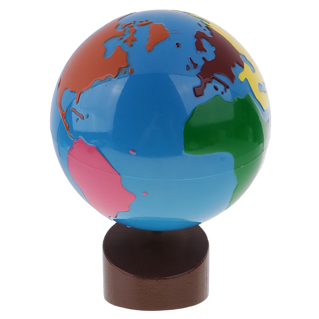 Montessori Globes Sphere - ของเล่นเพื่อการศึกษาภูมิศาสตร์สําหรับเด็กวัยหัดเดิน