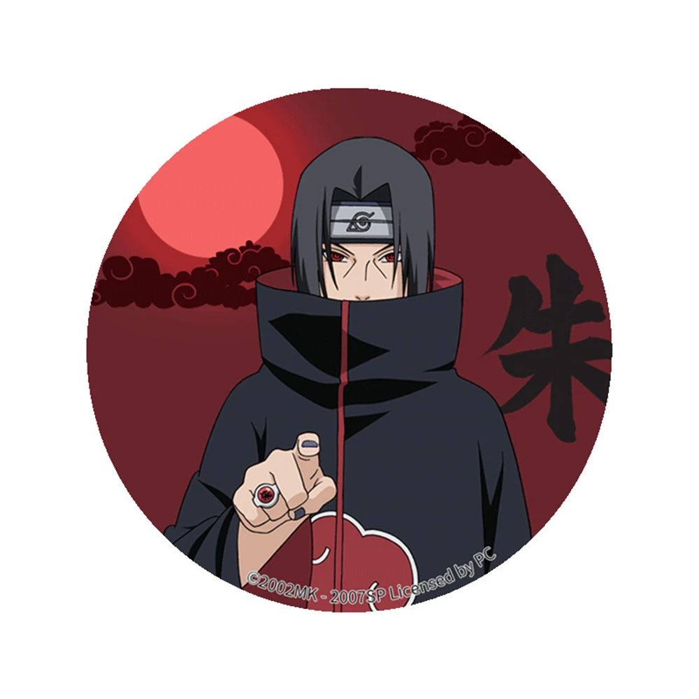 Anime Uzumaki Naruto Uchiha Itachi Madara Might Guy Hatake Kakashi Cosplay Kostüm Abzeichen Pin SPTE Weißblech Brosche Zubehör