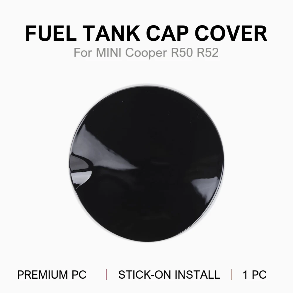 Carwoman For MINI Cooper R50 R52 Fuel Tank Cap Cover PC Stick-on Trim Solid Color 9 Options 2001-2006
