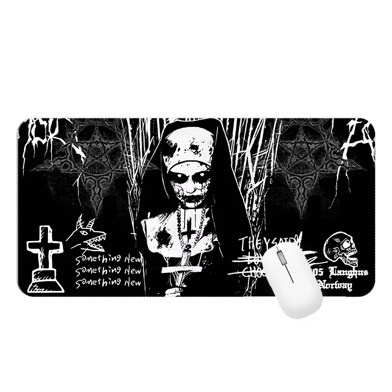 Tappetino per mouse gotico oversize originale Y2K Tappetino da scrivania impermeabile e antiscivolo in pelle punk per PC Tappetino per mouse grande per tastiera portatile