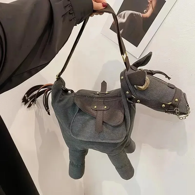 

Fashion Trend Personalized Pony Shoulder Bag for Women 2025 New Tote Bag Small and Lazy Style Versatile Crossbody Bag Пакет