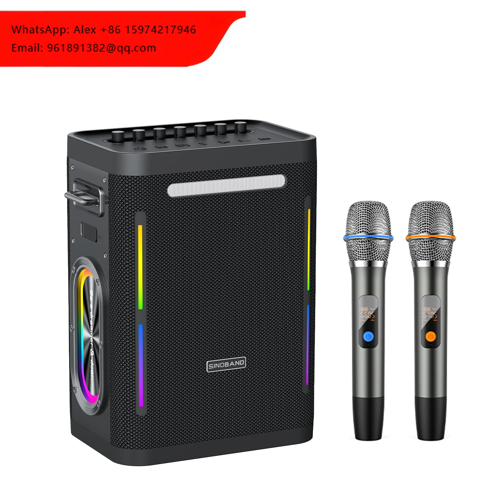

XDOBO Sinoband Party 1981 II 300W Party Speaker With 2 Wireless Mic IPX5 Waterproof Support Fast Charge/OTG/AUX/Guitar-in