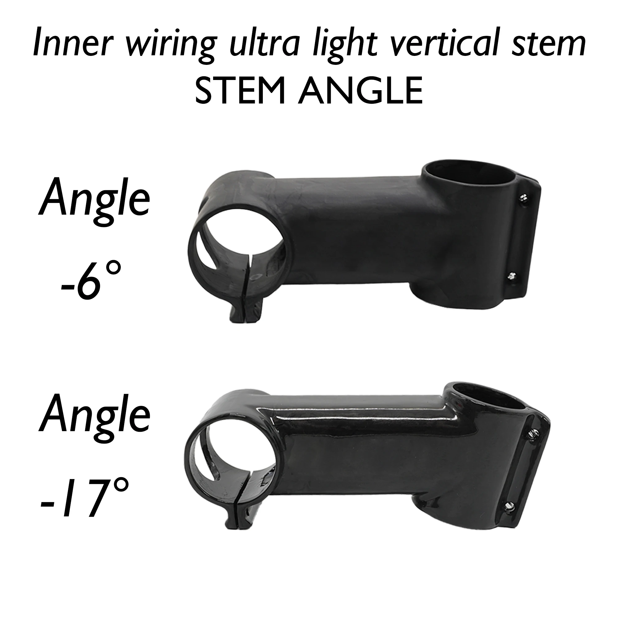 DARIMO-IX2 integrated ultra-light handlebar stem 6°/17°,suitable for MTB,road bike,internal wiring, ud matte/gloss, bicycle stem