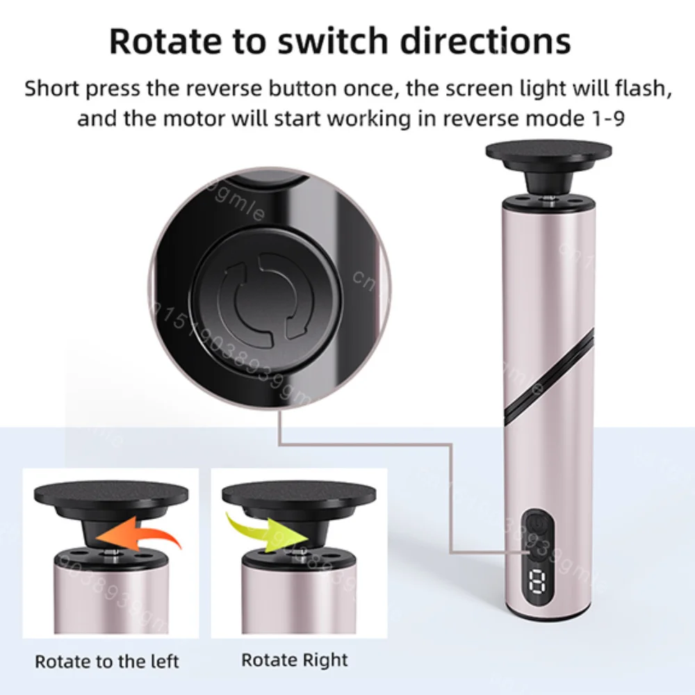 Lima eléctrica plegable 2 en 1 para pies, máquina de pedicura, eliminador de piel muerta, cortadora de callos para pies, herramienta recargable para el cuidado de los pies