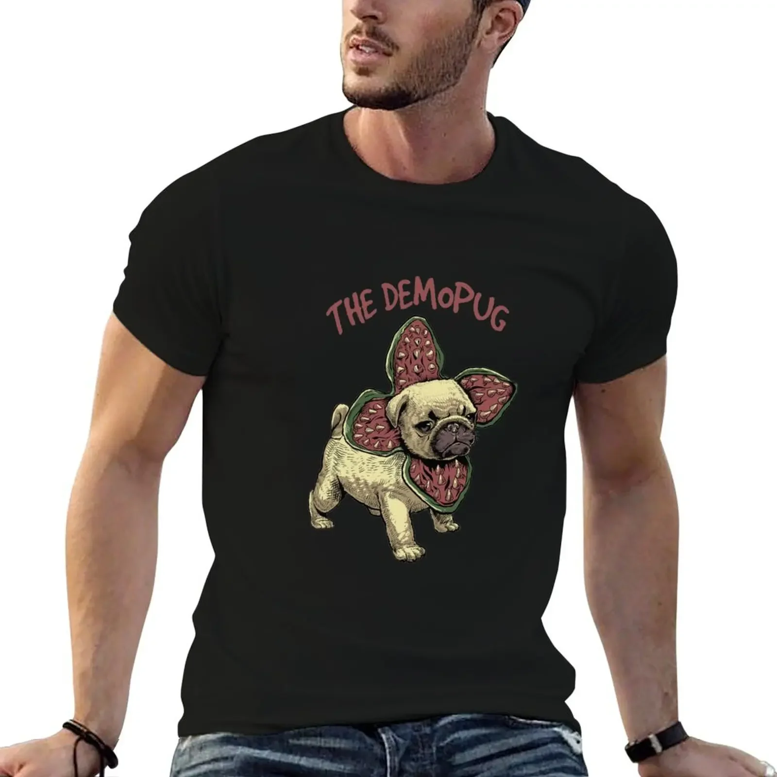 The Demopug T-Shirt tops anime ubrania zwykłe t shirty mężczyźni