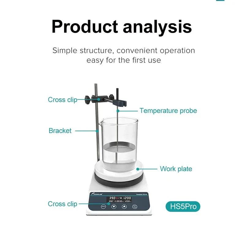 Magnetic Stirrer With Heating Digital Display Thermostatic Stirrer Laboratory Hot Plate Magnetic Mixer 2L