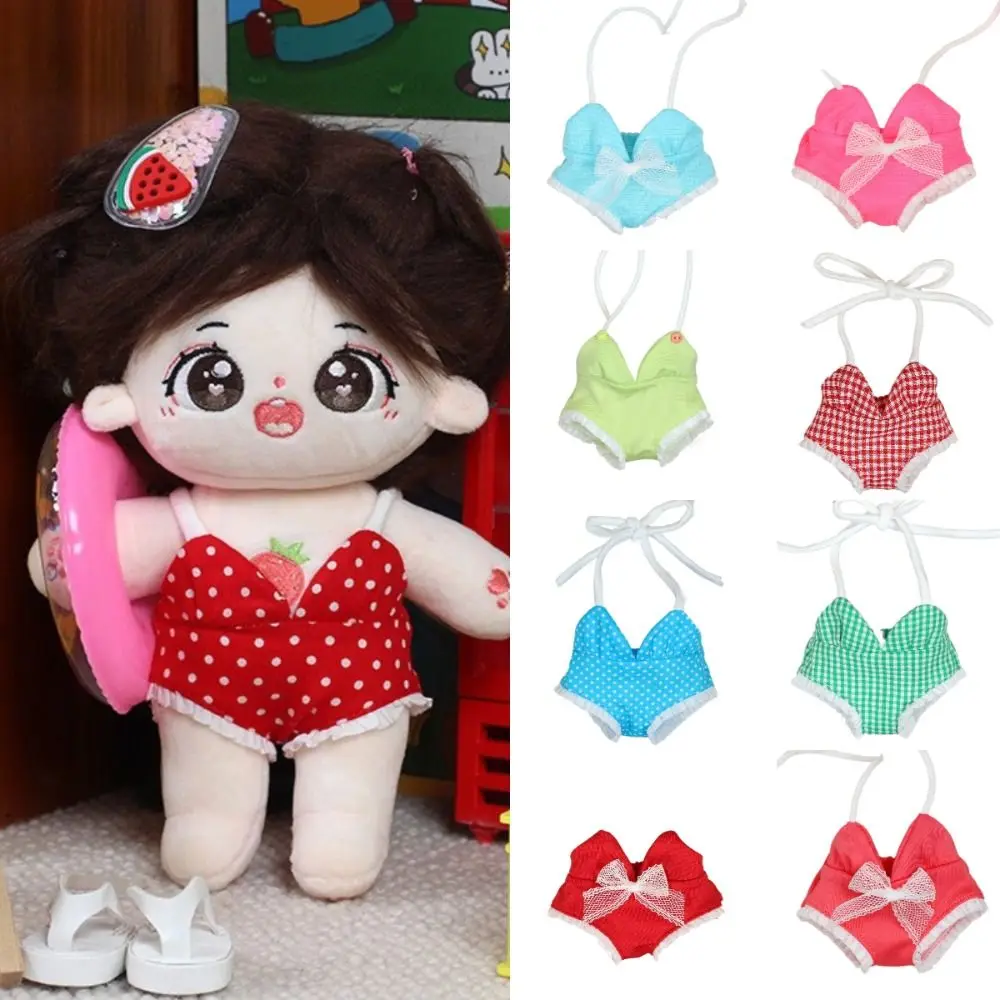 20cm Cotton Doll Doll Swimsuit Replacement Dolls Accessories Summer Cool Swimsuit Hand-made Casual Suit Doll House Accessories