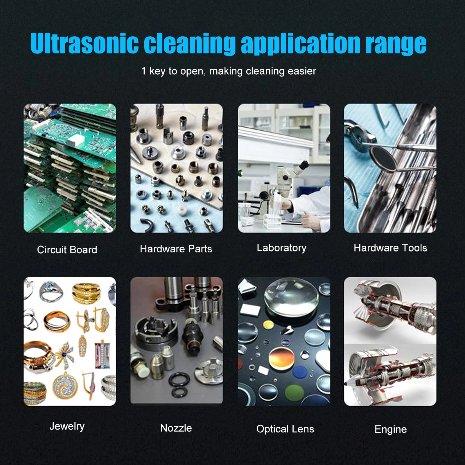 2L  Machine Industrial  Digital Stainless Steel Heater Timer Cleaning Equipment 2L PS‑10A