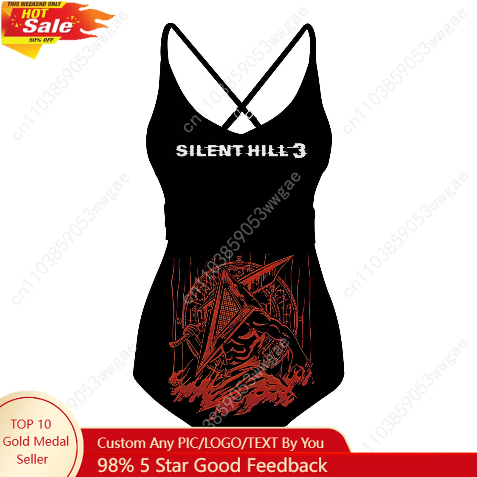 

Silent Hill 3 Swimsuit Womens Sling Swimsuit Personalized Sexy Swimwear Beach Pool Bikini Summer Holiday Customized Bathing Suit