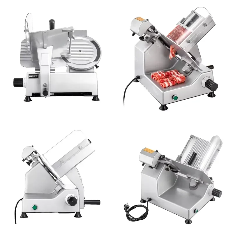 Machine à trancher la viande semi-automatique en acier inoxydable pour la découpe de viande congelée destinée à la transformation alimentaire