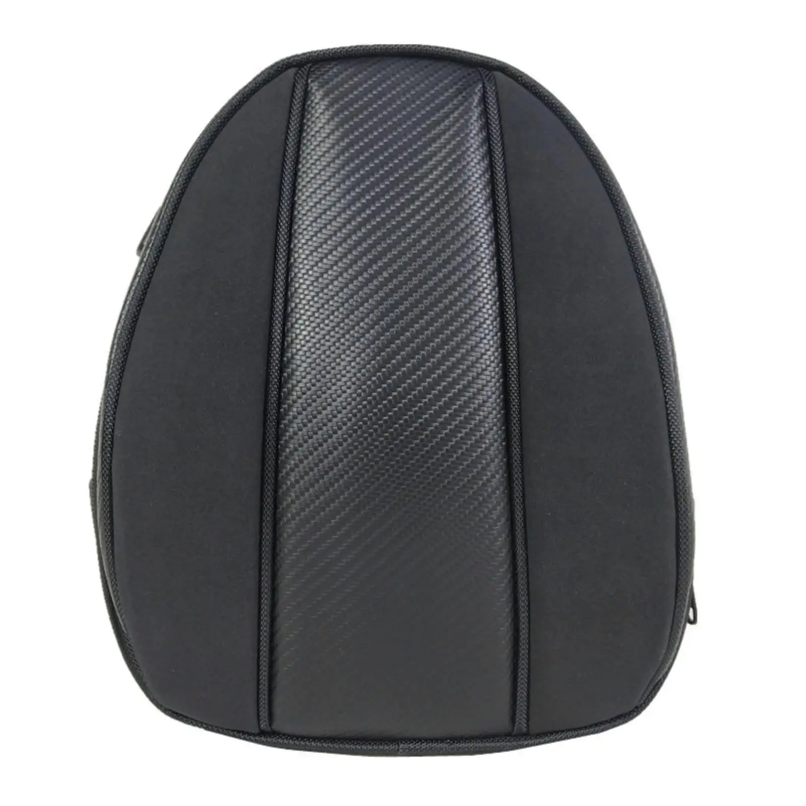 Waterproof PU Leather Motorcycle Rear Bag 10L Expandable Tail Trunk with Rain Cover for Riding