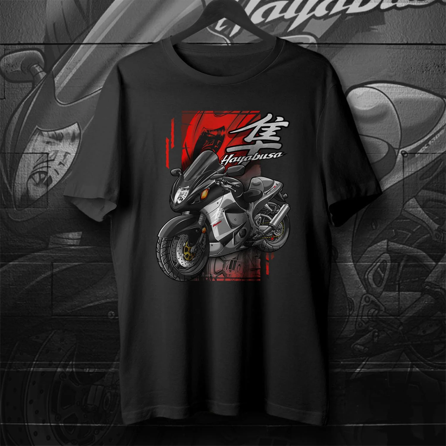 Classic Japanese Motorcycle GSXR Hayabusa T-Shirt 100% Cotton O-Neck Summer Short Sleeve Casual Mens T-shirt Size S-3XL
