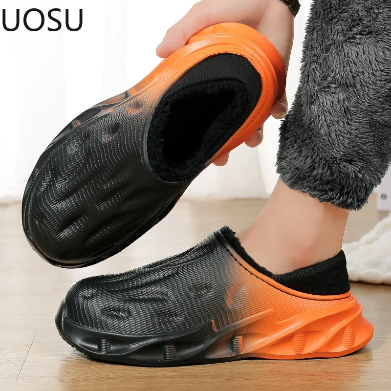 Hausschuhe für zu Hause Mann Eva Slipper Samt Verdickung weiche klassische leichte trend ige All-Match Uosu Haupt Push Home Baumwoll schuhe