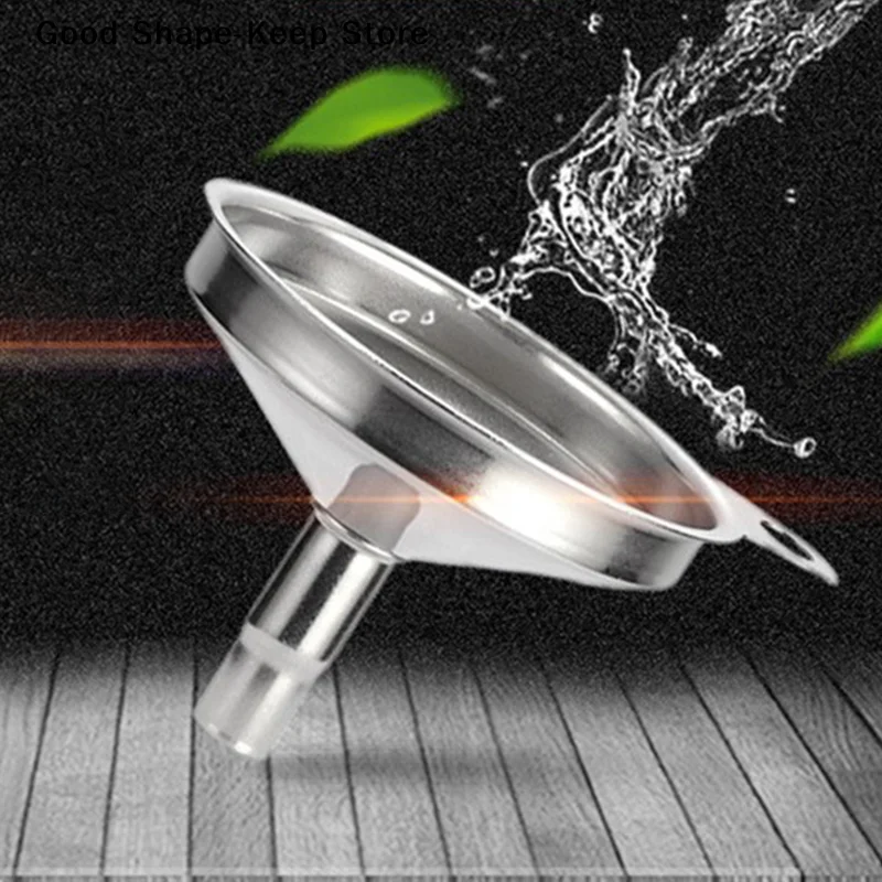 daily1pc Funnel Stainless Steel Filling Hip Flask Beer Liquid Oil Tools Small Mouth Stainless steel small funnelDaily products