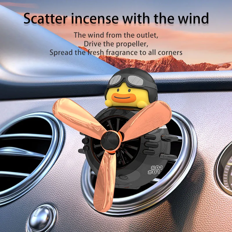 New Car Air Outlet Aromatherapy Car Creative Gifts Car Accessories Propeller Aromatherapy Ornaments (Give Two Scented Tablets)