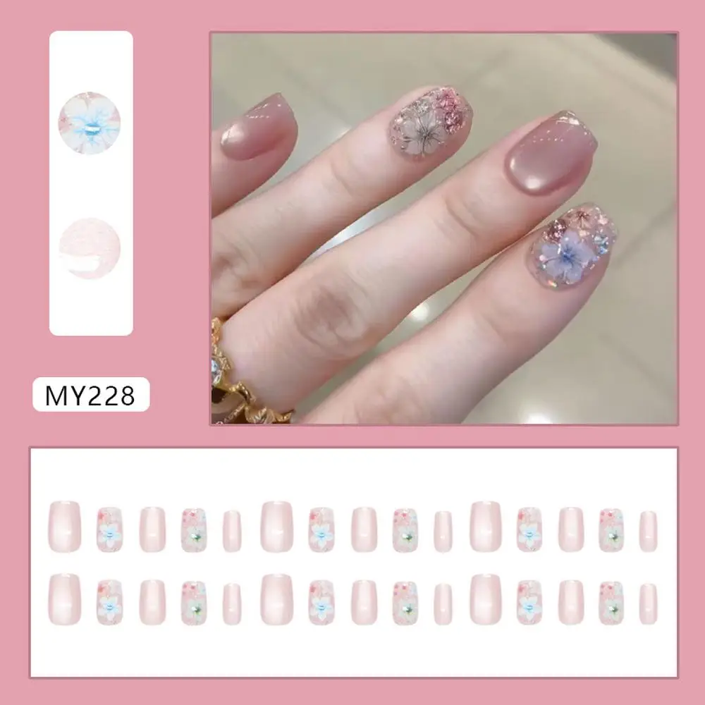 Yeux de chat d'ambiance rose marron doux et Simple, à la mode et polyvalents, clous de Style ins européen et américain portant des ongles