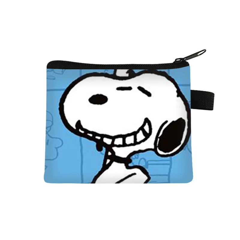 Snoopy Cartoon Small Coin Purse Cute Zipper Coin Wallet Women\'s Wallet Change Purse Earphone Key Pouch Coin Bag Gift