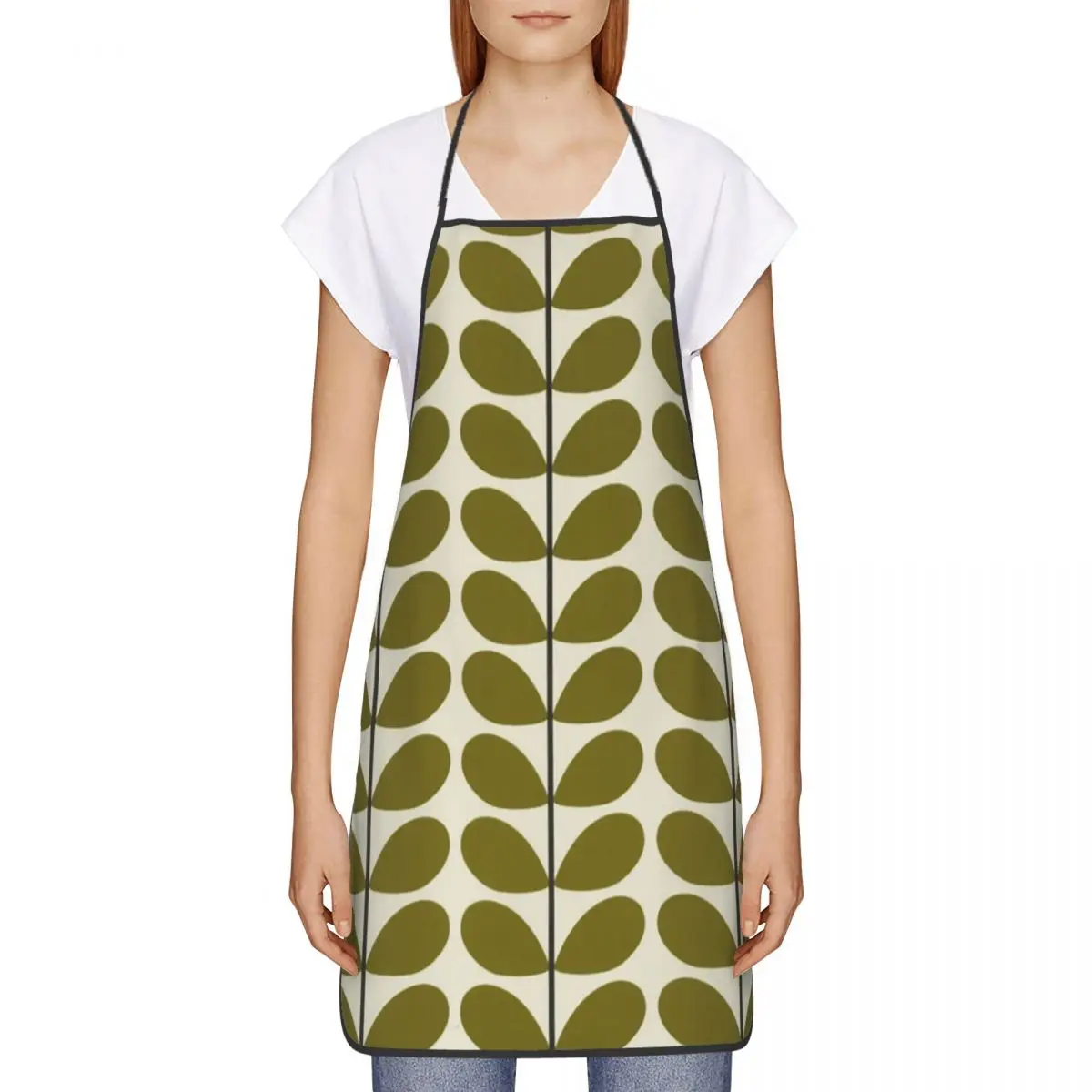 Unisex Orla Kiely Multi Stem Kitchen Chef Cooking Baking Apron Men Women Scandinavian Flowers Tablier Cuisine for Painting