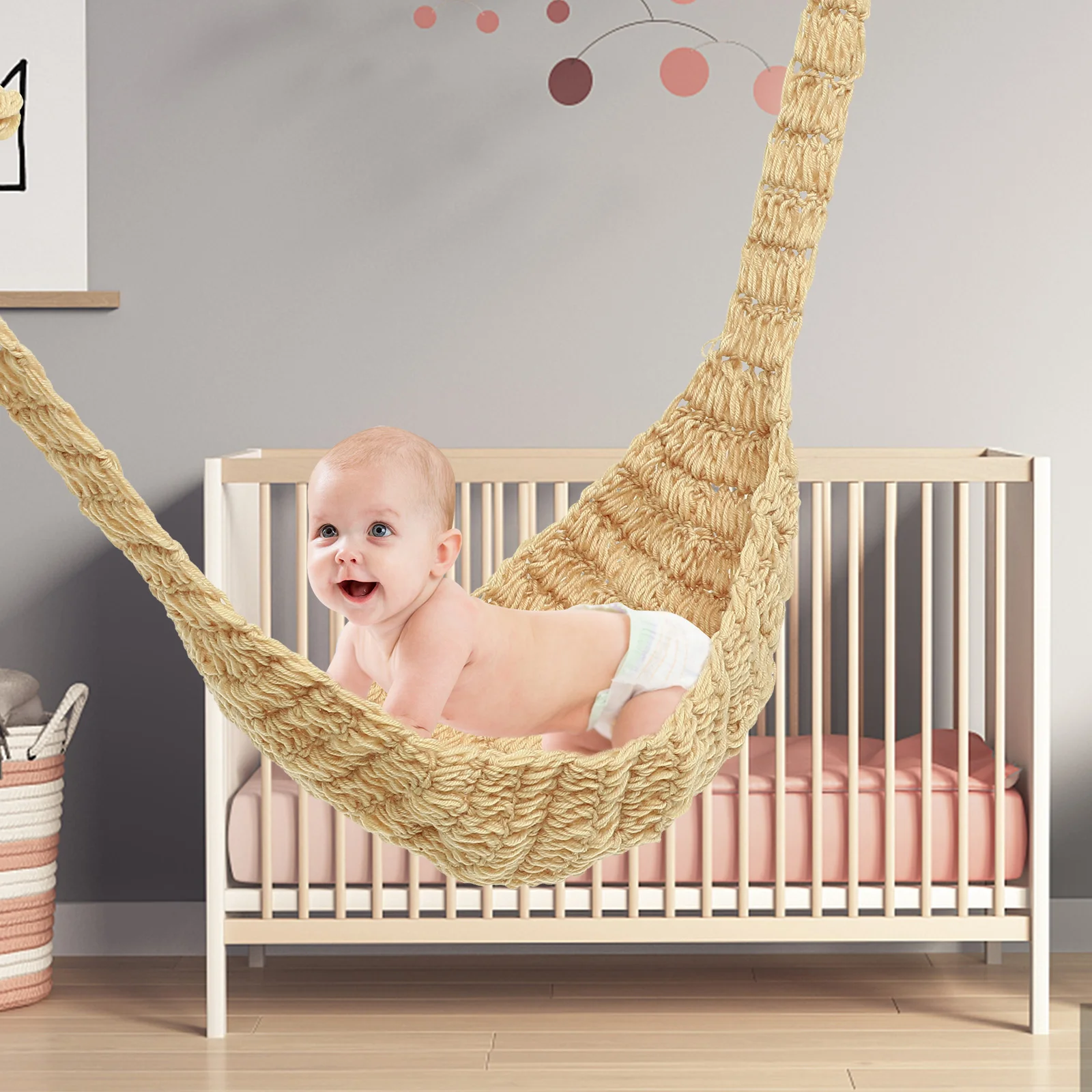 

Baby Photo Hammock for Infants Newborn Photoshoot Prop Swing Photography Boy Yarn