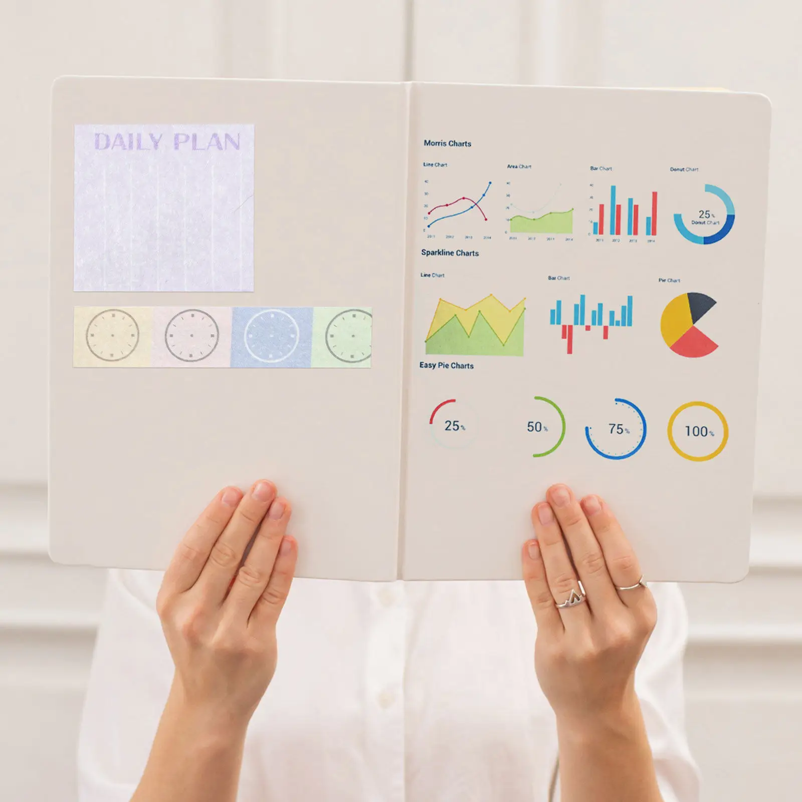 

10 Rolls Washi Tape Set Unique Date Pattern DIY Calendar Paper Tapes for Planner Journal Scrapbooking School Office Use