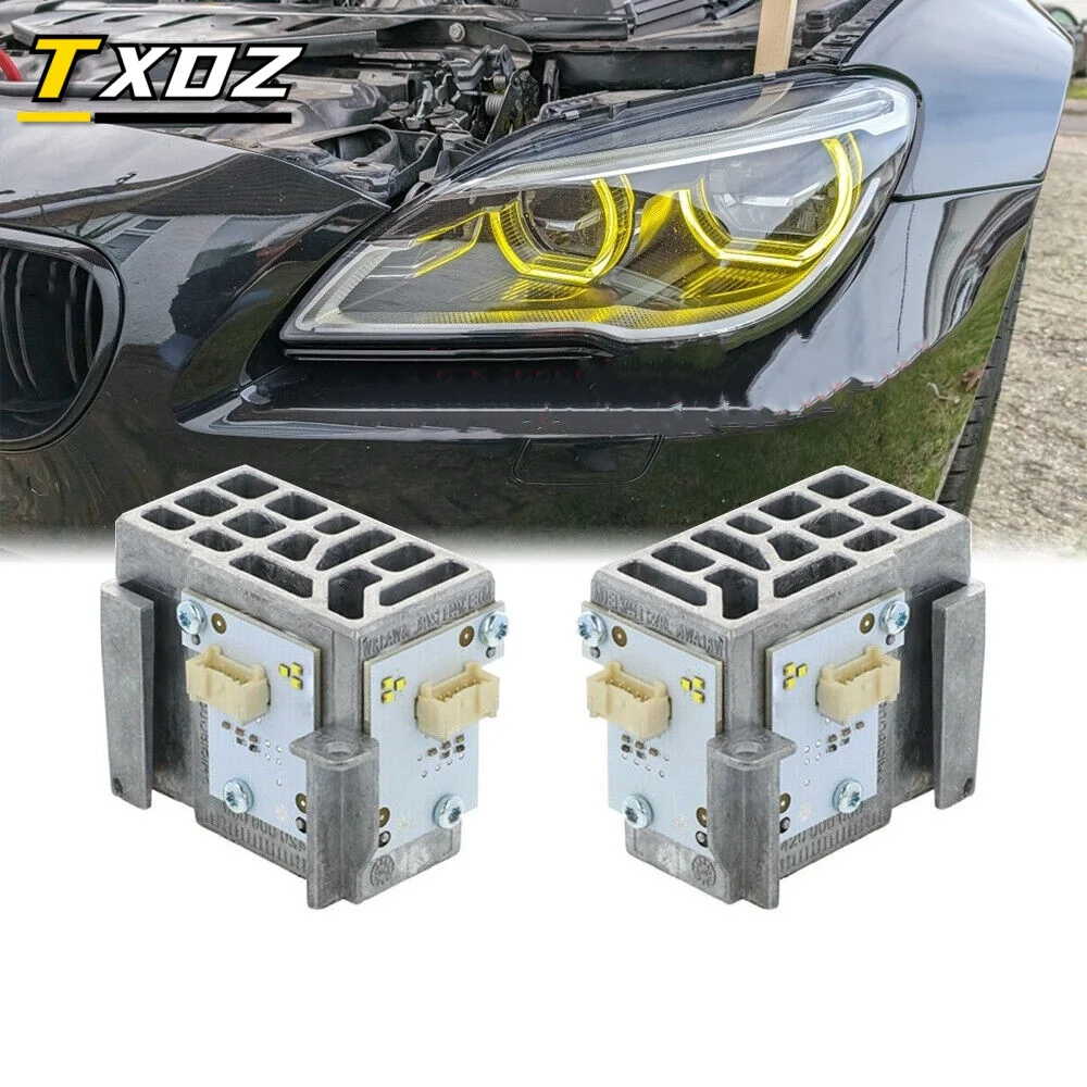 Yellow Angel Eye for 2017 2018 BMW 6 series F12 F13 F06 Gran Coupe LCI M6 LED Headlight Daytime Running Light Module Blue Red