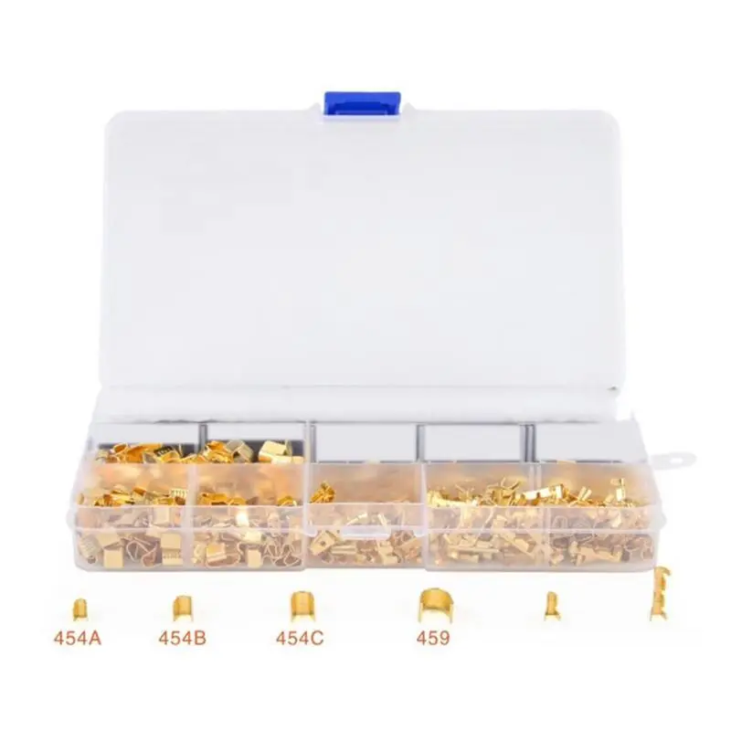 Limited Stock-FF 1650 Pcs U Shape Copper Ring Terminals Crimp Kit - Terminal Connector Crimping Buckle Cable Clip Wire Terminal