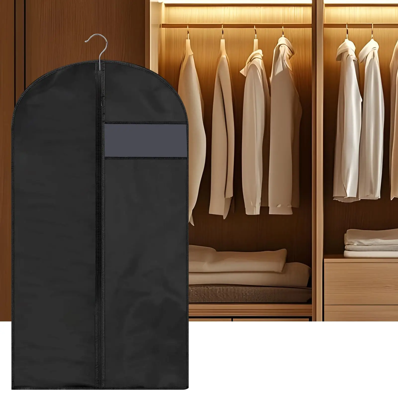 Garment Bags for Travel Suit Storage Bag Clothing Protection Dust Cover for Home Travel Weekend Moving Packing Gowns Coats