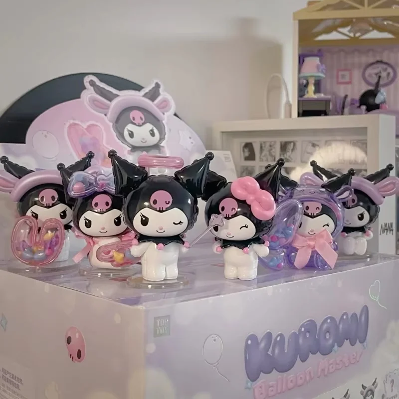 

Новая горячая распродажа, подлинная серия Kuromi Balloon Master Series, слепая коробка, милые игрушки, украшение для рабочего стола, модные подарки на день рождения для девочек, каваи