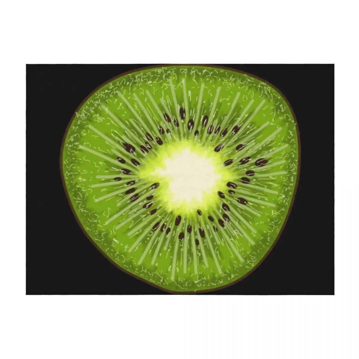 

Kiwi Throw Blanket Soft Plush Plaid Plush Luxury Brand Moving Blankets