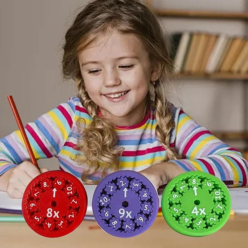 MATH FIDGET Fidget Spinner, Brinquedos matemáticos, Ensinando a iluminação, Novo, 9 Pcs Set