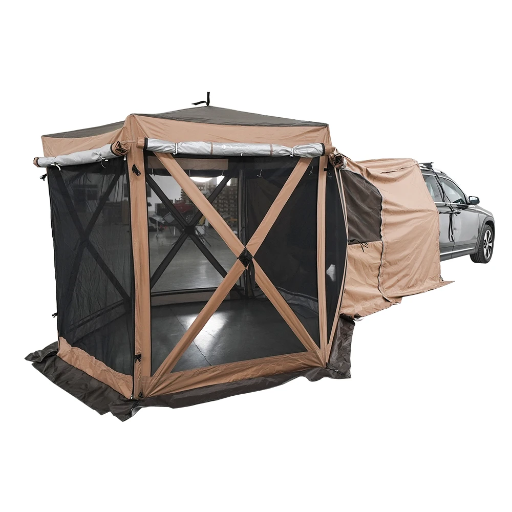 

Foldable Touring Camping Outdoor Rear Extension Suv Van Waterproof Trunk Tailgate Shade Awning Tail Shade Car Rear Tent