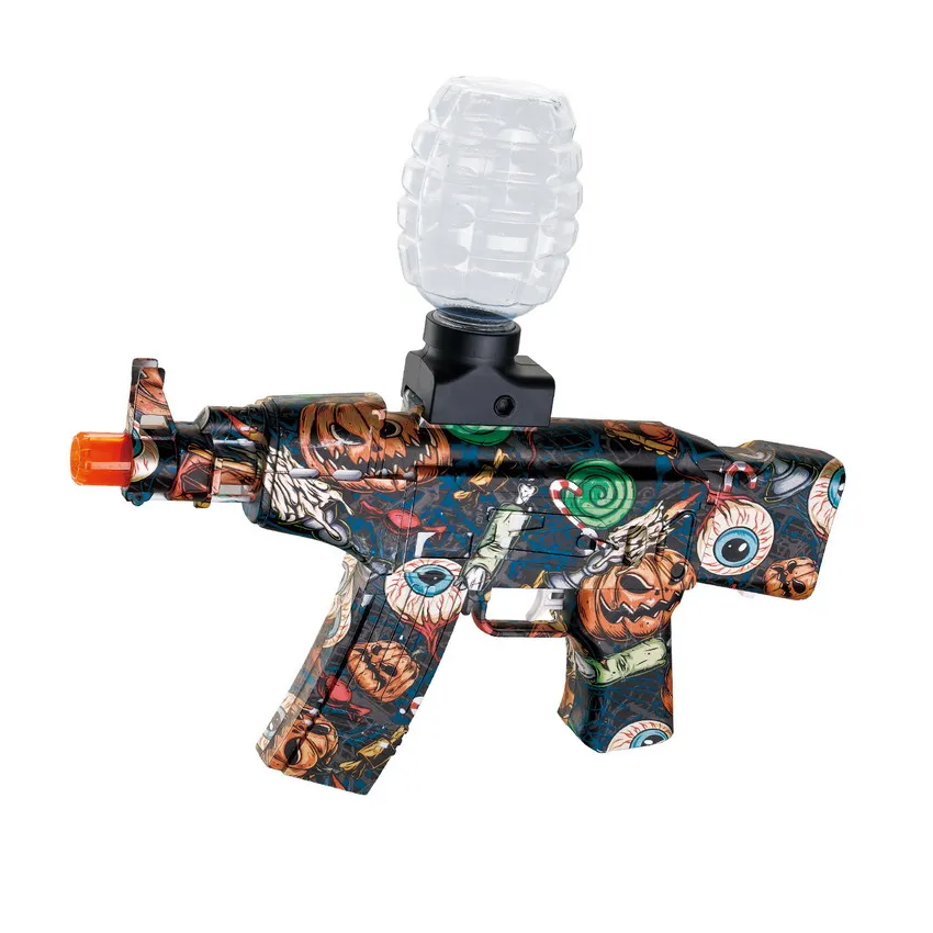 Tiro splatter bola blaster pistola de bomba de água elétrica de alta velocidade akm47, 20k + gel bala e óculos armas de brinquedo ao ar livre para crianças