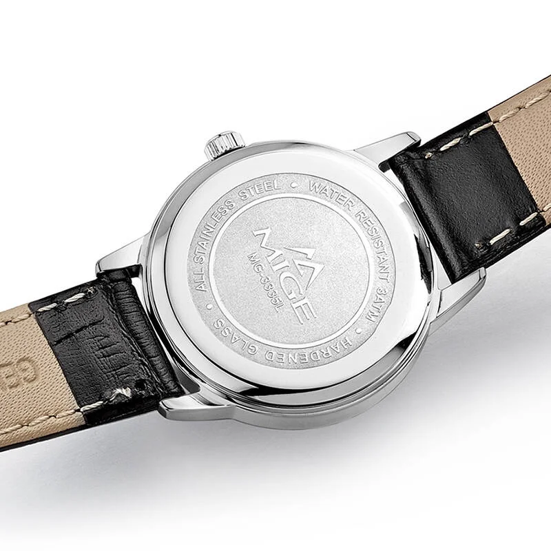MIGE Original Miyota Women's Quartz Watch Women Watches Ladies Fashion Watch Waterproof Sapphire Calendar Stainless STEEL Watch