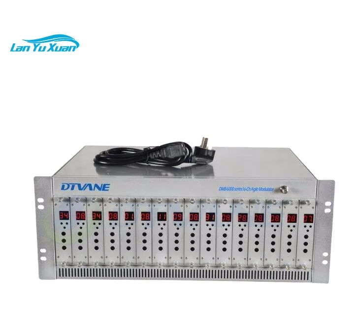 16-Ch Agile Modulator  SD to Analog Modulator 16 in 1 CATV HD Fixed Modulator
