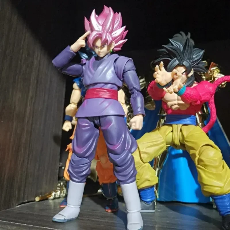 In Stock Original Bandai Dragon Ball Shfiguarts Super Goku Black Zamasu Anime Action Figure Model Collectible Toys Hoilday Gifts