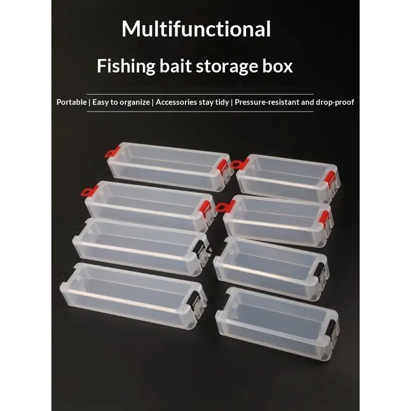 Portable Egi Fish Lures Case Waterproof Scratch-resistant Plastic Bait Organizer for Outdoor Recreational Fishing