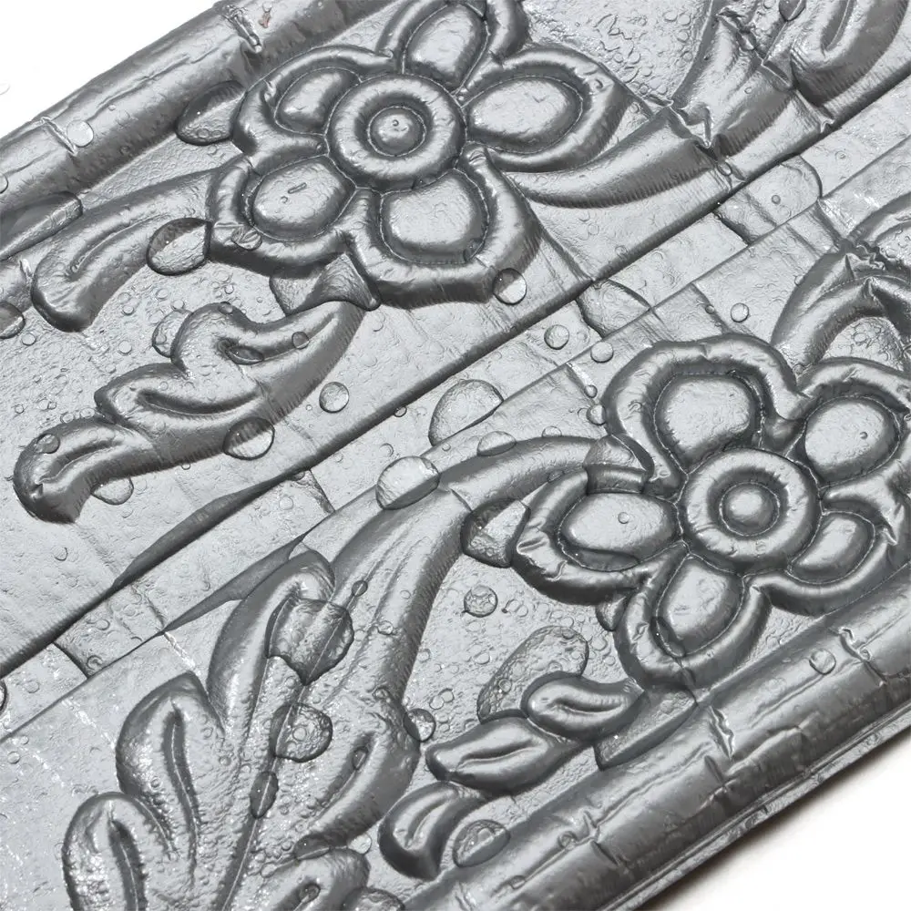 3D Ceiling Decorative Strip Waterproof Baseboard Wallpaper Wall Stickers Wall Border Skirting Home Decoration